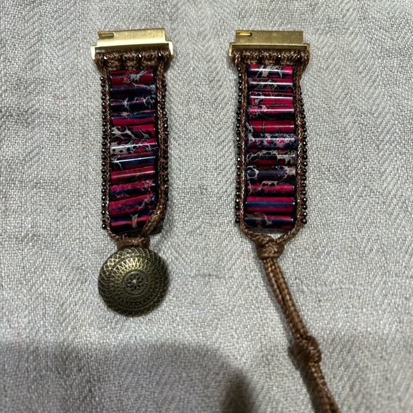 Cape Diablo Emperor Jasper watch strap for Samsung or Garmin smart watch. - Picture 2 of 5